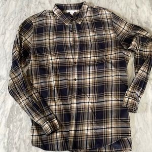 Mens Frame Slim-Fit Button Down Shirt